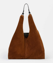 Bolso Shopper en Cuero Gamuza