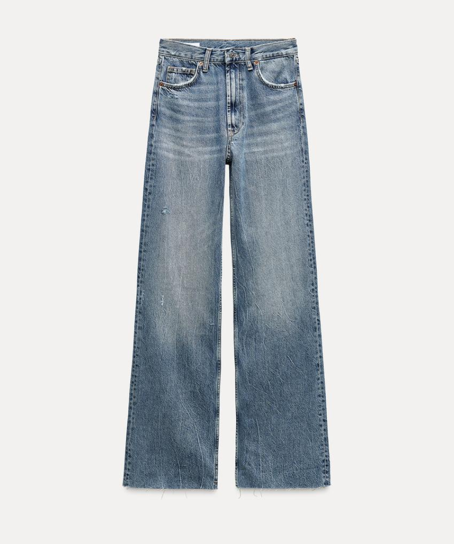 Jeans de Cintura Ajustable de Cierre con Cremallera